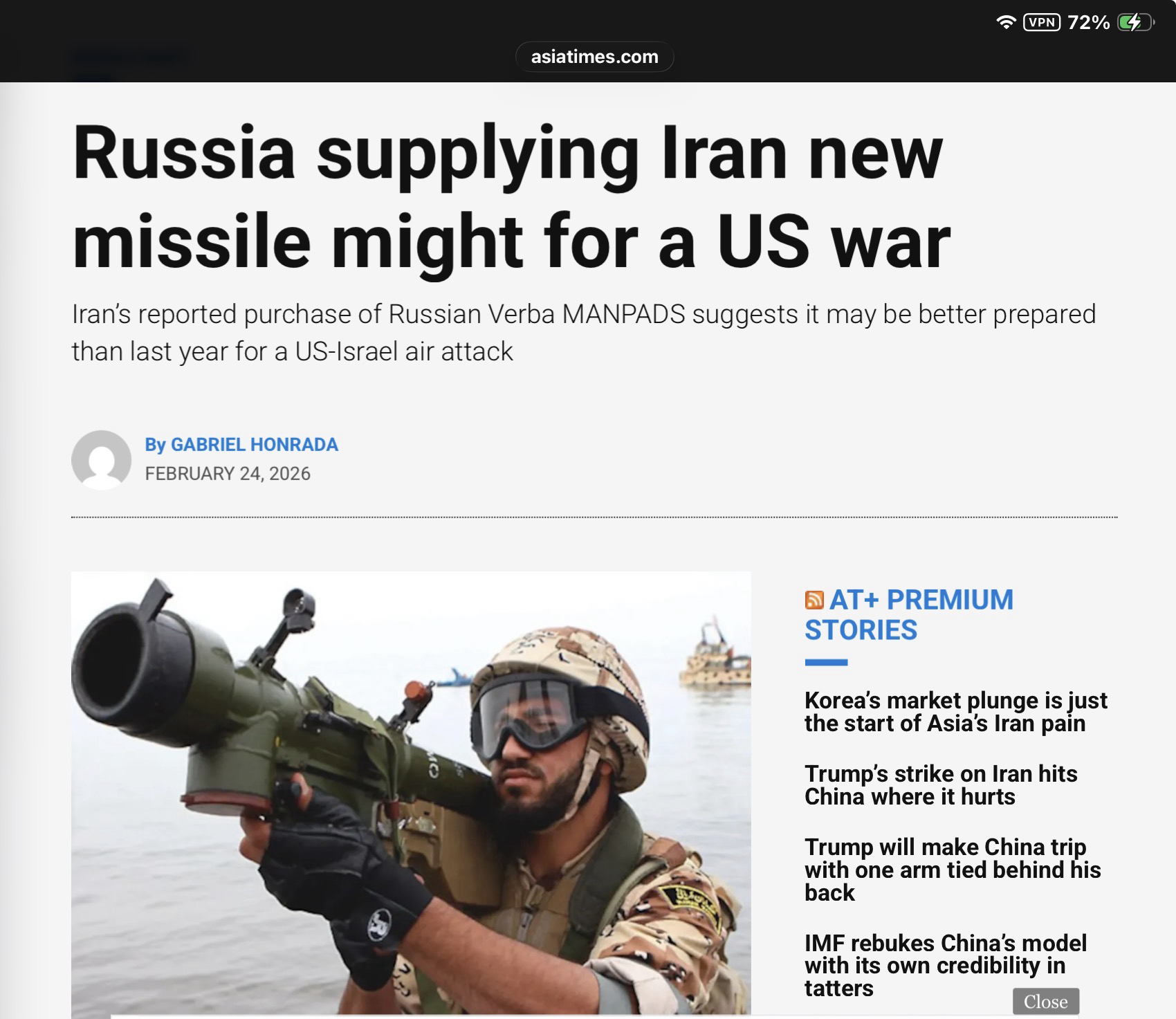 Iran and Russia: The Caspian Sea Military Weapons and Weapon Systems Connection